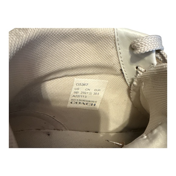 Coach High-Top Signature Canvas Sneakers - Size 9B - Gently Used! - Picture 6 of 6